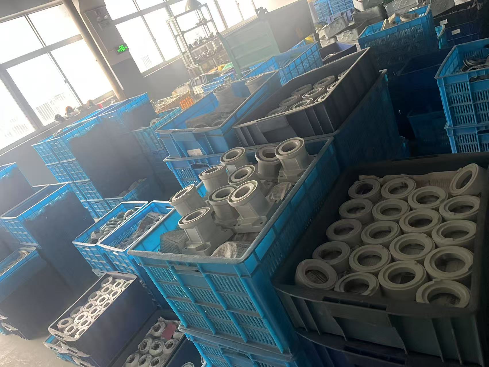 Support arm system and Leveling caster production site