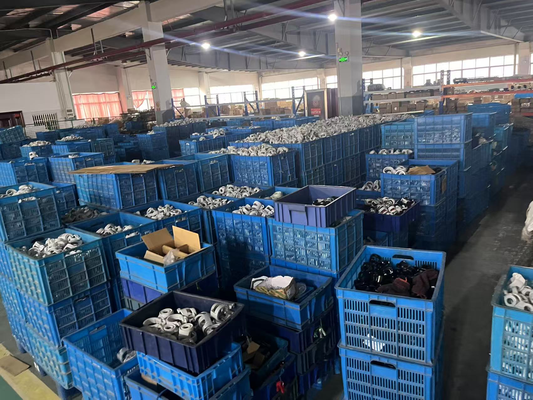 Support arm system and Leveling caster production site