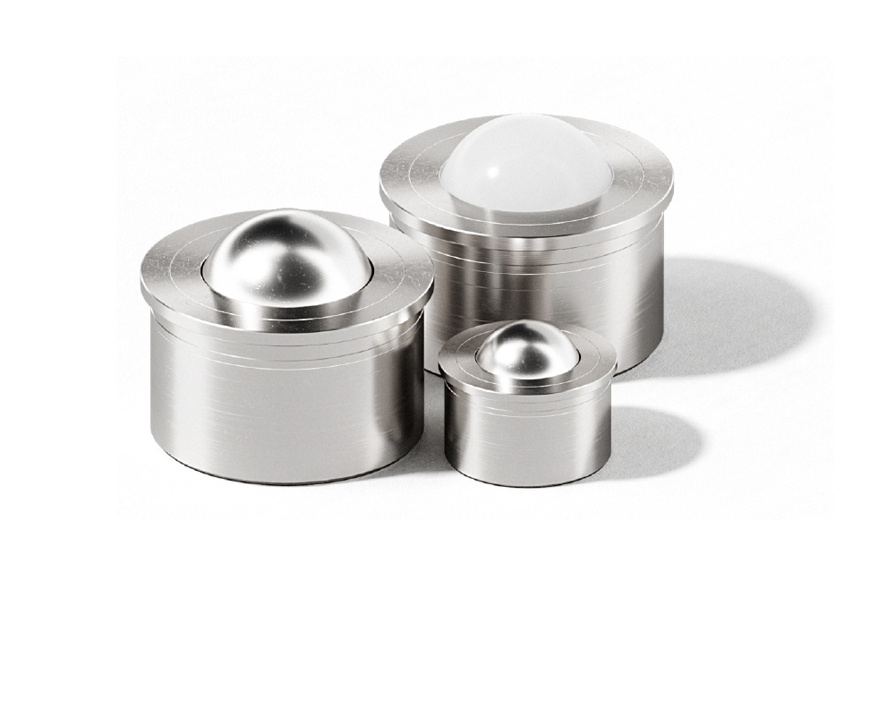 BCHA Ball Transfer Unit | Press-Fit Stainless Steel | 304 Body & 440C Ball | JDF