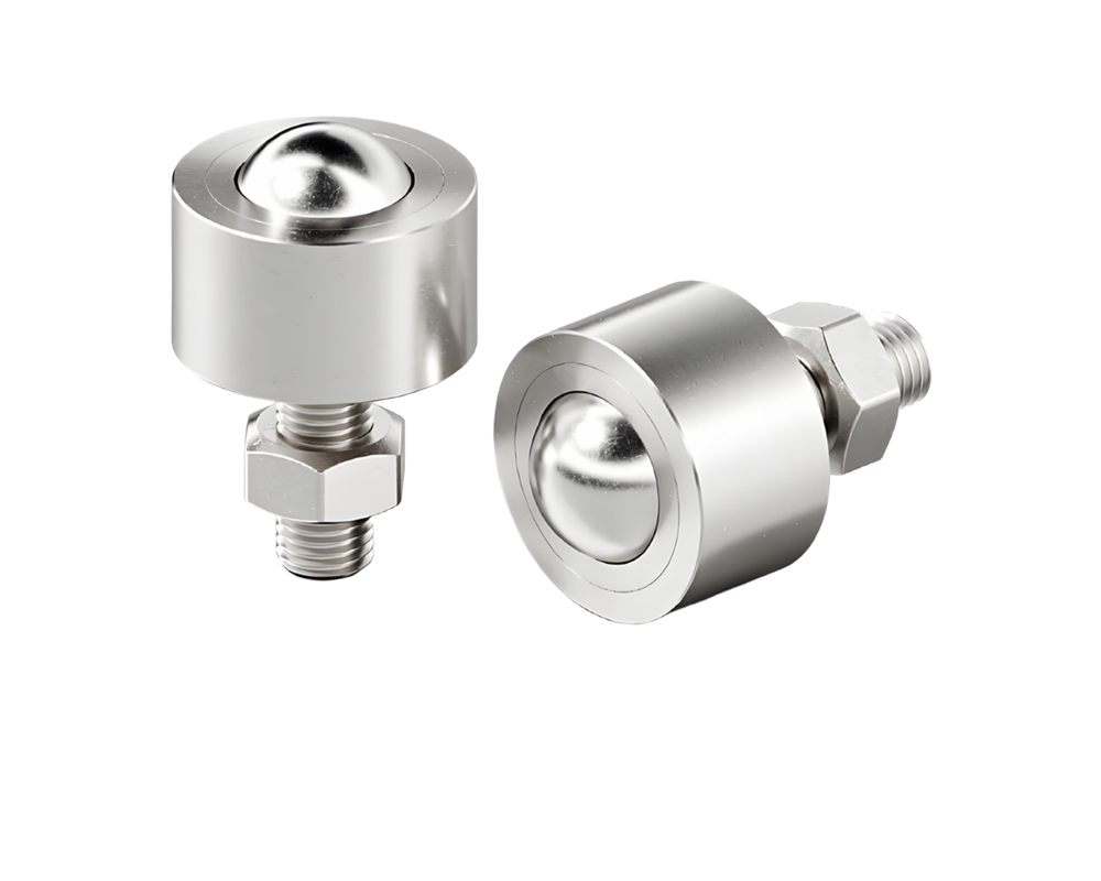 BCHN Ball Transfer Unit | Lock Nut Flange Mount | 304 Stainless Steel | JDF