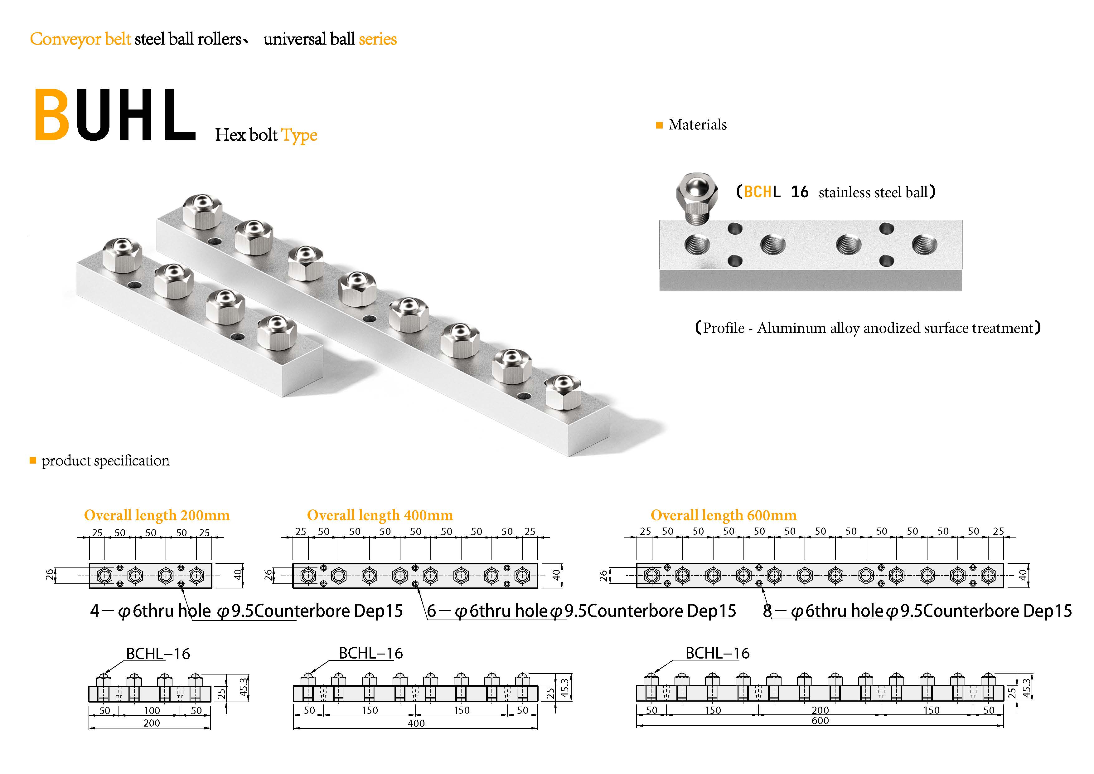 BUHL Ball Transfer Unit | Hex Head Stud Mount | 304 Stainless Steel | JDF BUHL Ball Transfer Unit | Hex Head Stud Mount | 304 Stainless Steel | JDF