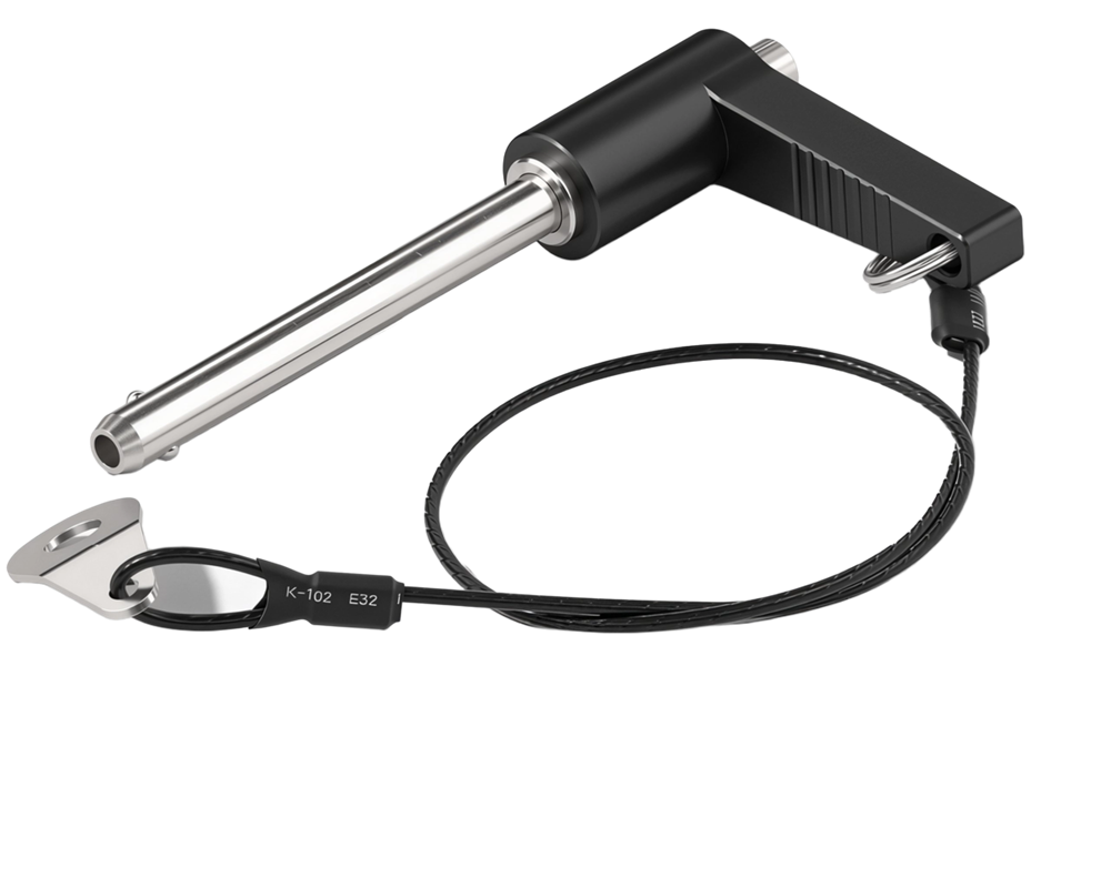 L-Handle Quick Release Ball Lock Pin | 17-4PH Stainless Steel | MS17986 Standard | JDF