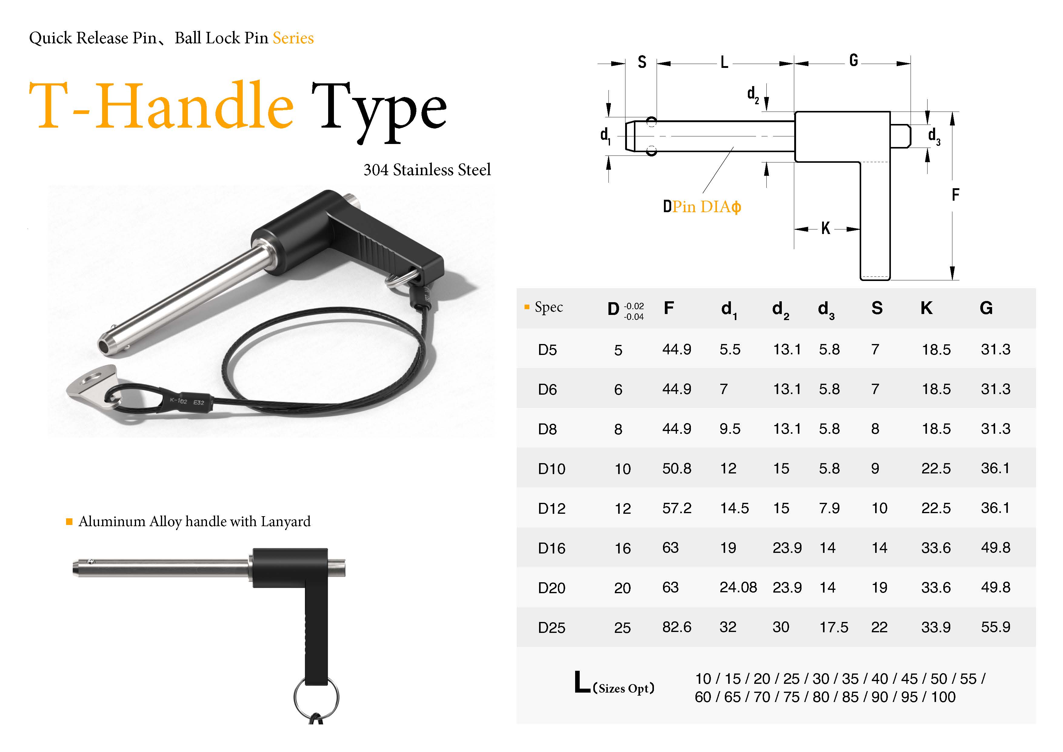 L-Handle Quick Release Ball Lock Pin | 17-4PH Stainless Steel | MS17986 Standard | JDF L-Handle Quick Release Ball Lock Pin | 17-4PH Stainless Steel | MS17986 Standard | JDF